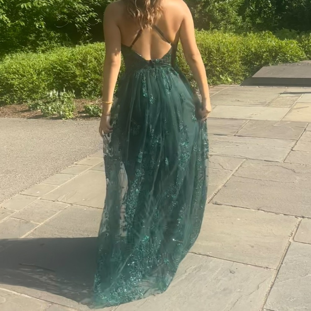 Prom Green Lace Evening Gown Windsor